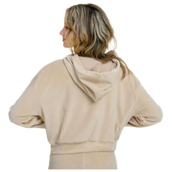Target Γυναικεία ζακέτα Hooded Velour Crop Jacket